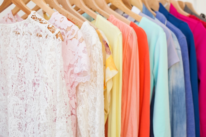 Clothes in the closet